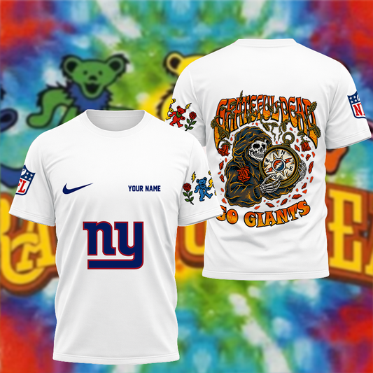 [SPECIAL OFFER] NEW CUSTOMIZED NFL32 NYG NEW YORK GIANTS x GRATEFUL DEAD T-SHIRT, HOODIE, ZIP HOODIE