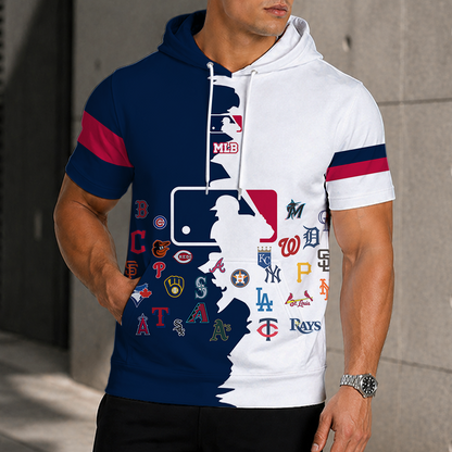 [FLASH SALE] NEW CUSTOMIZED MLB32 ALL TEAMS SHORT SLEEVE HOODIE