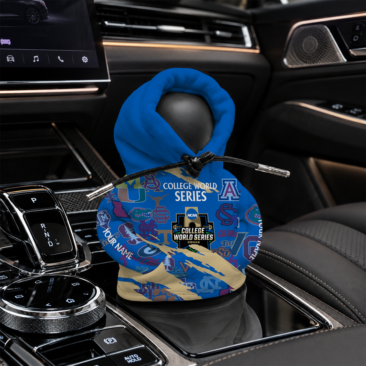 [FAN FAVORITE] NEW CUSTOMIZED NCAA CWS32 BBC ALL TEAMS AUTOMOTIVE HOODIE SHIFT KNOB COVER