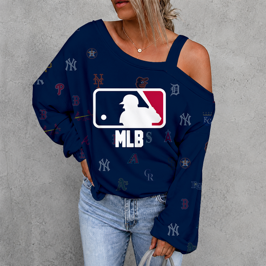 [FLASH SALE] NEW CUSTOMIZED MLB32 ALL TEAMS DROP SHOULDER SWEATSHIRT