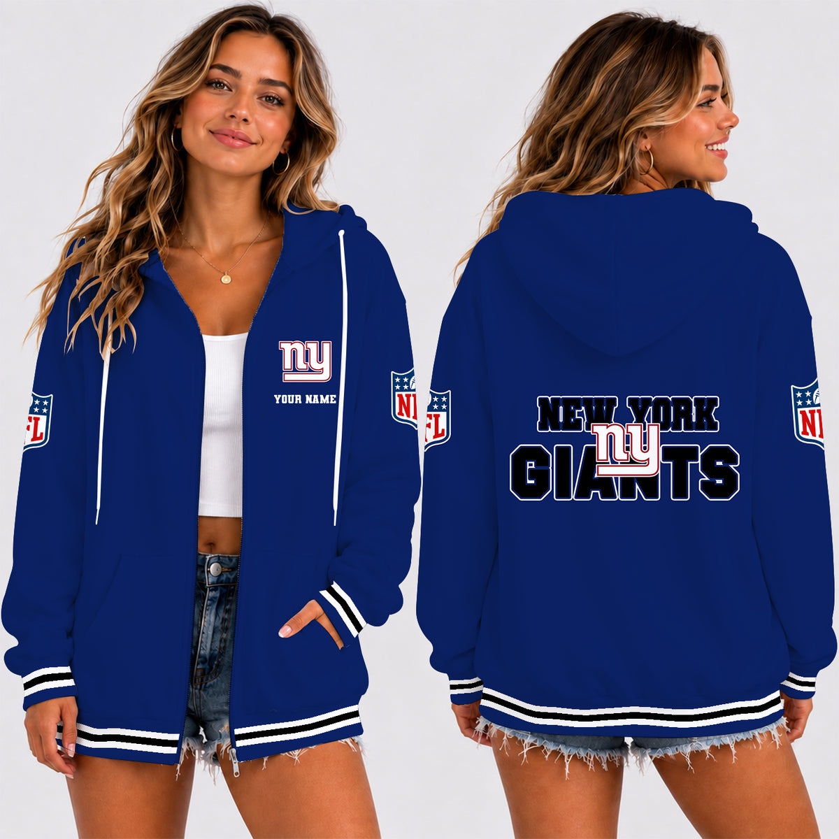 [SPECIAL OFFER] NEW CUSTOMIZED NFL32 NYG NEW YORK GIANTS T-SHIRT, HOODIE, ZIP HOODIE