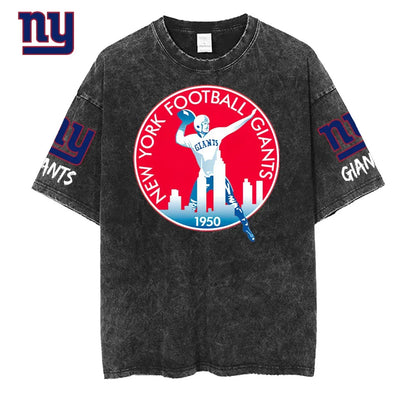 [SPECIAL OFFER] NEW CUSTOMIZED NFL32 NYG NEW YORK GIANTS FUNNY MULTICOLOR WASHED TEE