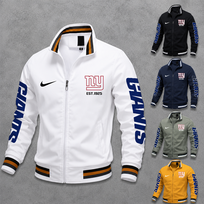 [SPECIAL OFFER] NEW CUSTOMIZED NFL32 NYG NEW YORK GIANTS MEN'S CASUAL JACKET
