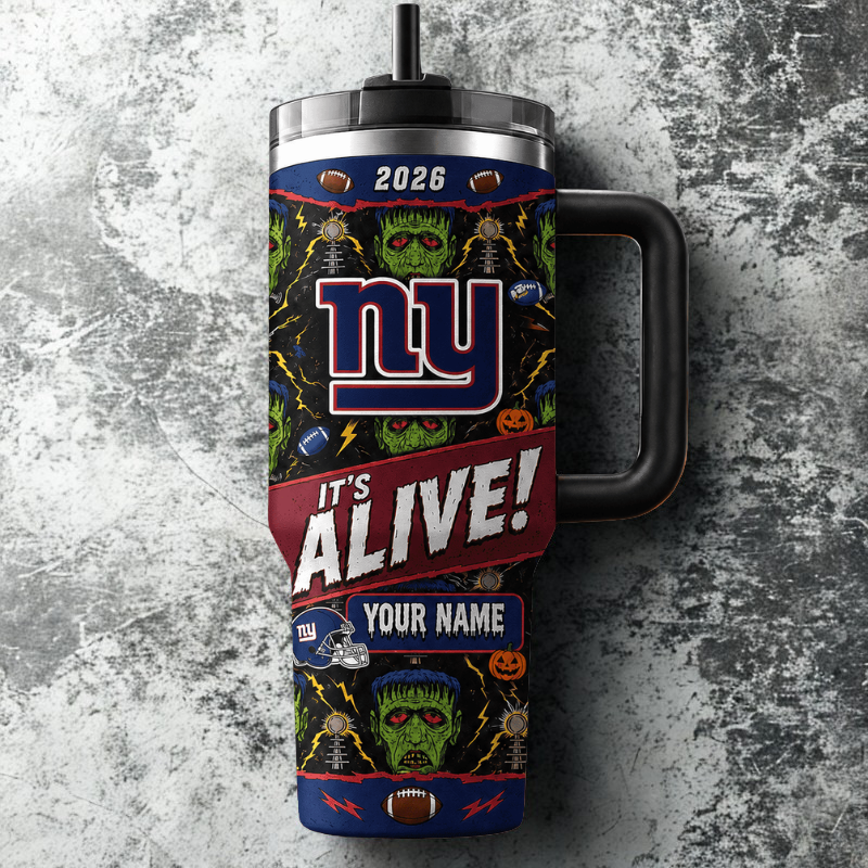 [SPECIAL OFFER] NEW CUSTOMIZED NFL32 NYG NEW YORK GIANTS HALLOWEEN  40OZ TUMBLER