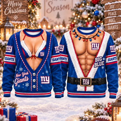[SPECIAL OFFER] NEW CUSTOMIZED NFL32 NYG NEW YORK GIANTS CHRISTMAS UNISEX SWEATSHIRT