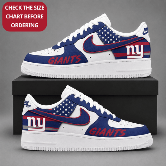 [SPECIAL OFFER] NEW CUSTOMIZED NFL32 NYG NEW YORK GIANTS AF1 SHOES