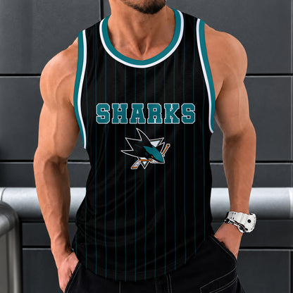 [SUPER SALE] NEW CUSTOMIZED NHL32 SJS SAN JOSE SHARKS UNISEX TANK TOP