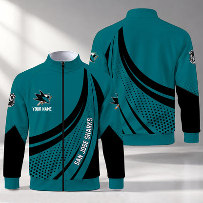 [SUPER SALE] NEW CUSTOMIZED NHL32 BBA ALL TEAMS STAND COLLAR JACKET