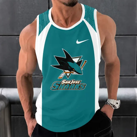 [SUPER SALE] NEW CUSTOMIZED NHL32 SJS SAN JOSE SHARKS UNISEX TANK TOP