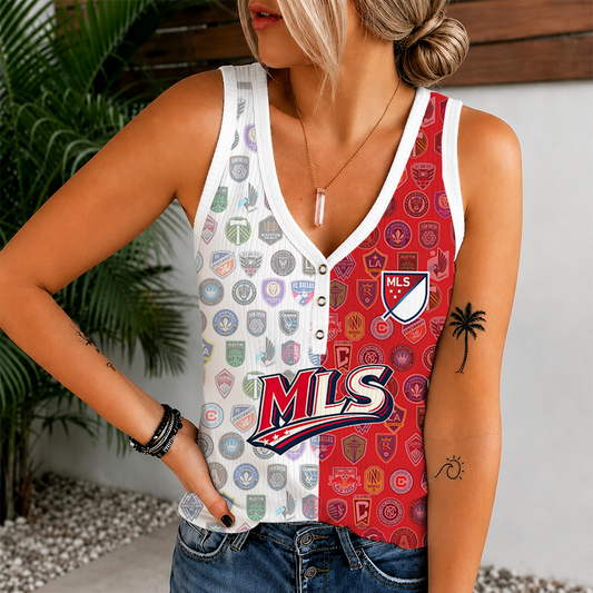 [FAN EXCLUSIVE] NEW CUSTOMIZED MLS32 SOA MLS ALL TEAM V-NECK TANK TOP