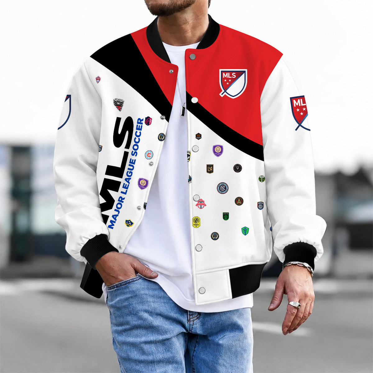 [FAN EXCLUSIVE] NEW CUSTOMIZED MLS32 SOA MLS ALL TEAM BASEBALL JACKET & SATIN VARSITY JACKET