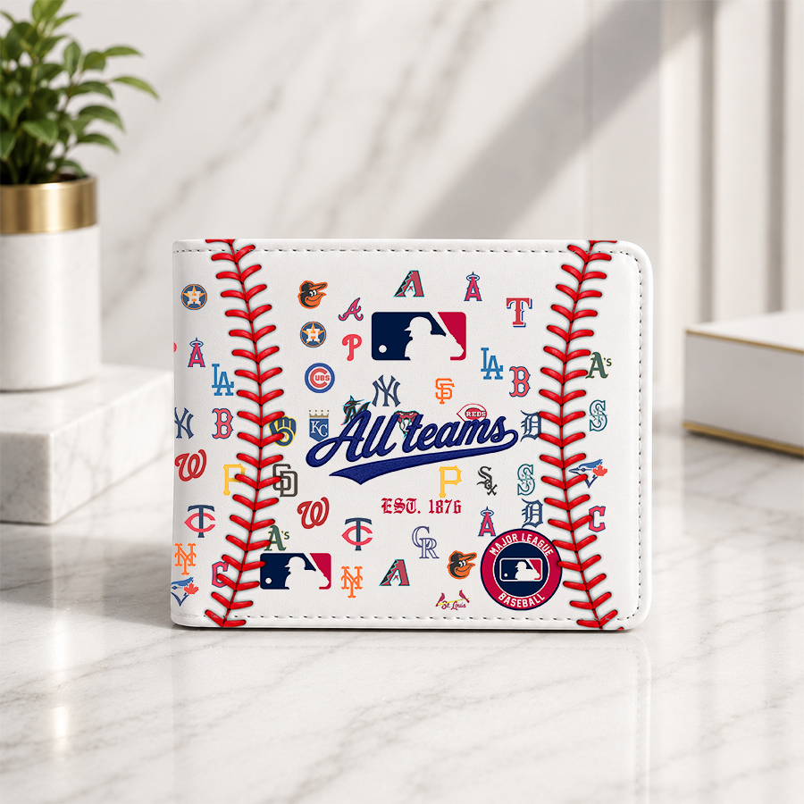 [FLASH SALE] NEW CUSTOMIZED MLB32 ALL TEAMS LEATHER WALLET