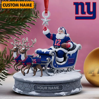[SPECIAL OFFER] NEW CUSTOMIZED NFL32 NYG NEW YORK GIANTS CHRISTMAS ACRYLIC ORNAMENT
