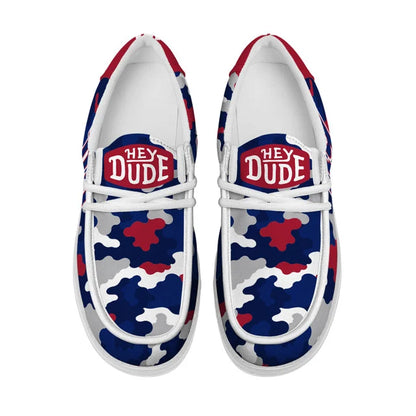 [SPECIAL OFFER] NEW CUSTOMIZED NFL32 NYG NEW YORK GIANTS LOAFER SHOES
