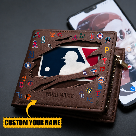 [FLASH SALE] NEW CUSTOMIZED MLB32 ALL TEAMS LEATHER WALLET