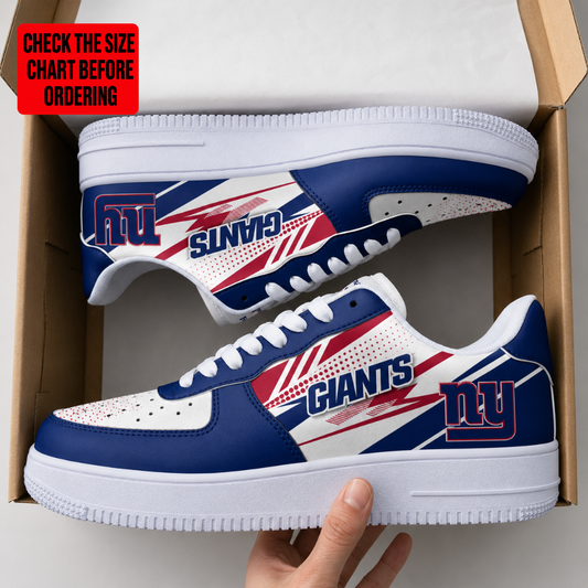 [SPECIAL OFFER] NEW CUSTOMIZED NFL32 NYG NEW YORK GIANTS AF1 SNEAKERS