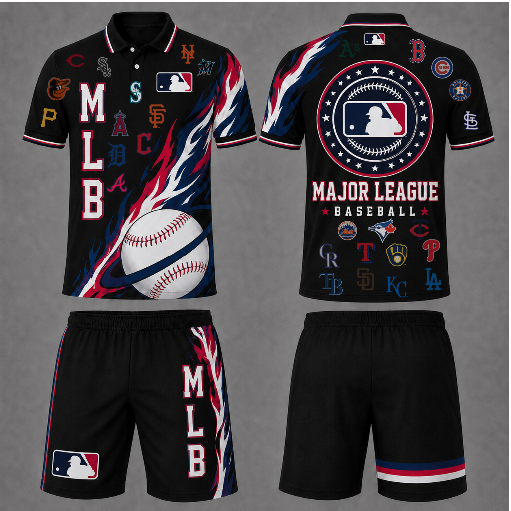 [FLASH SALE] NEW CUSTOMIZED MLB32 MLB ALL TEAMS POLO SHIRT & SHORT PANTS SET