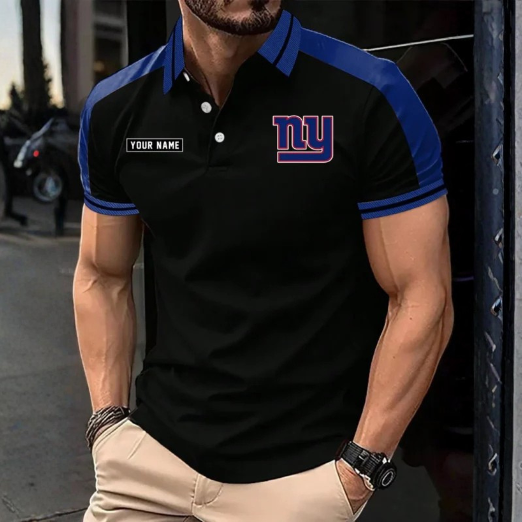 [SPECIAL OFFER] NEW CUSTOMIZED NFL32 NYG NEW YORK GIANTS POLO SHIRT