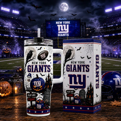 [SPECIAL OFFER] NEW CUSTOMIZED NFL32 NYG NEW YORK GIANTS HALLOWEEN 40OZ TUMBLER