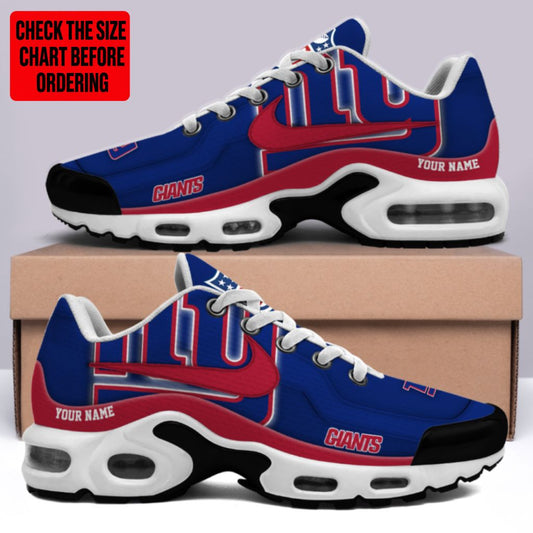 [SPECIAL OFFER] NEW CUSTOMIZED NFL32 NYG NEW YORK GIANTS AIR MAX PLUS SNEAKERS