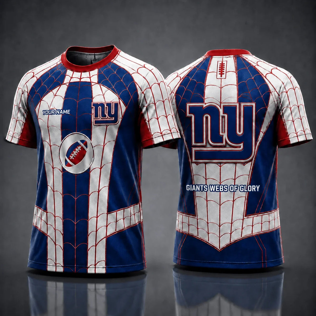 [SPECIAL OFFER] NEW CUSTOMIZED NFL32 NYG NEW YORK GIANTS x SPIDER T-SHIRT, HOODIE & ZIP HOODIE