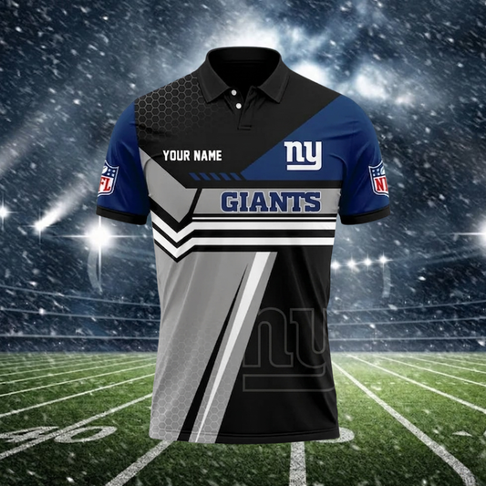 [SPECIAL OFFER] NEW CUSTOMIZED NFL32 NYG NEW YORK GIANTS POLO SHIRT
