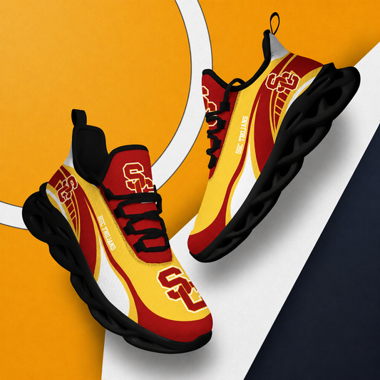 LIMITED EDITION - NEW CUSTOMIZED NCAA FBS32 USC USC TROJANS CLUNKY SNEAKERS