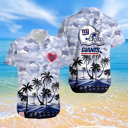 [SPECIAL OFFER] NEW CUSTOMIZED NFL32 NYG NEW YORK GIANTS UNISEX HAWAIIAN SHIRT