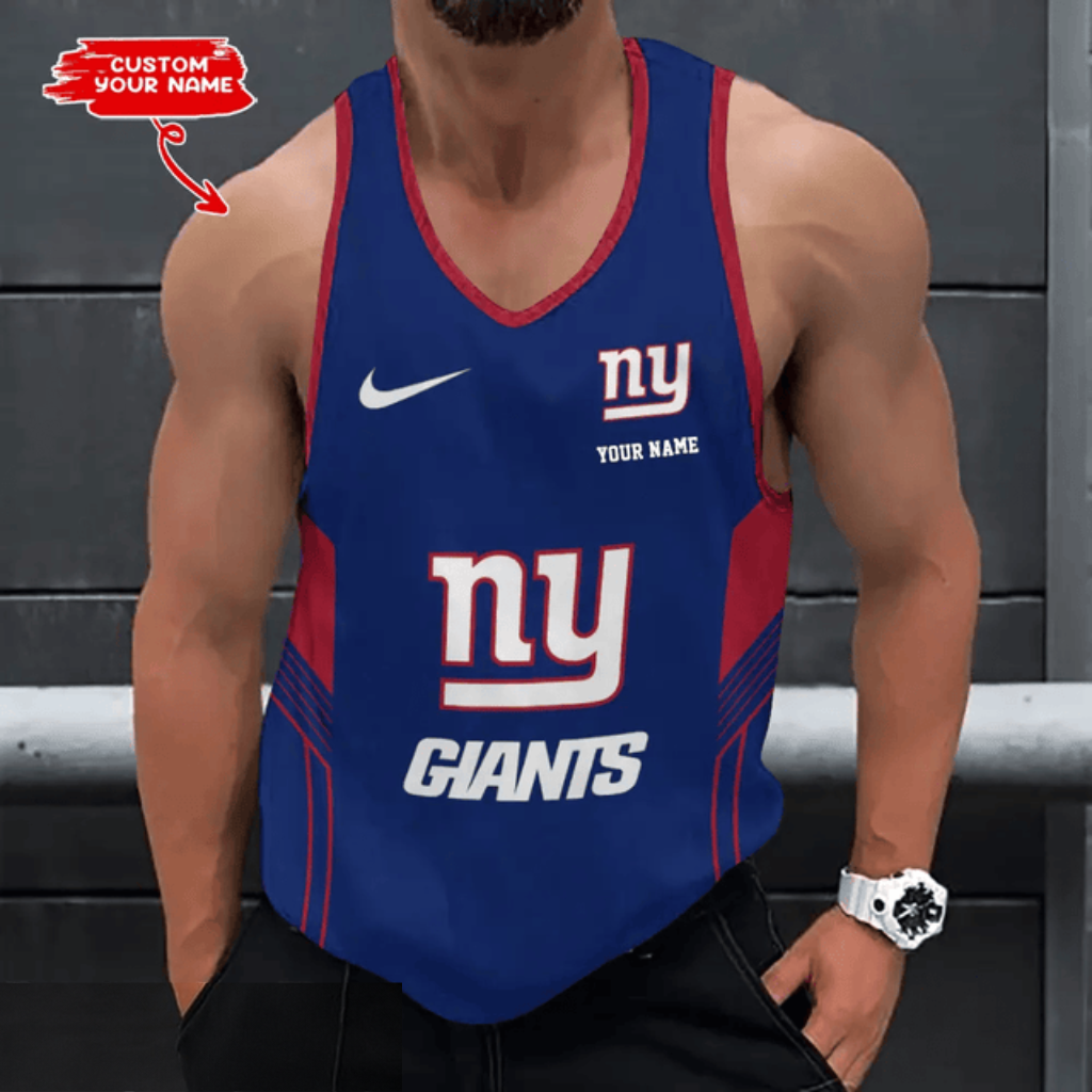 LIMITED EDITION - NEW CUSTOMIZED NFL32 NYG NEW YORK GIANTS UNISEX TANK TOP