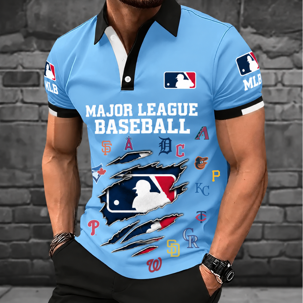 [FLASH SALE] NEW CUSTOMIZED MLB32 MLB ALL TEAMS POLO SHIRT