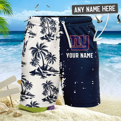 [SPECIAL OFFER] NEW CUSTOMIZED NFL32 NYG NEW YORK GIANTS UNISEX HAWAIIAN SHIRT & SHORTS SET