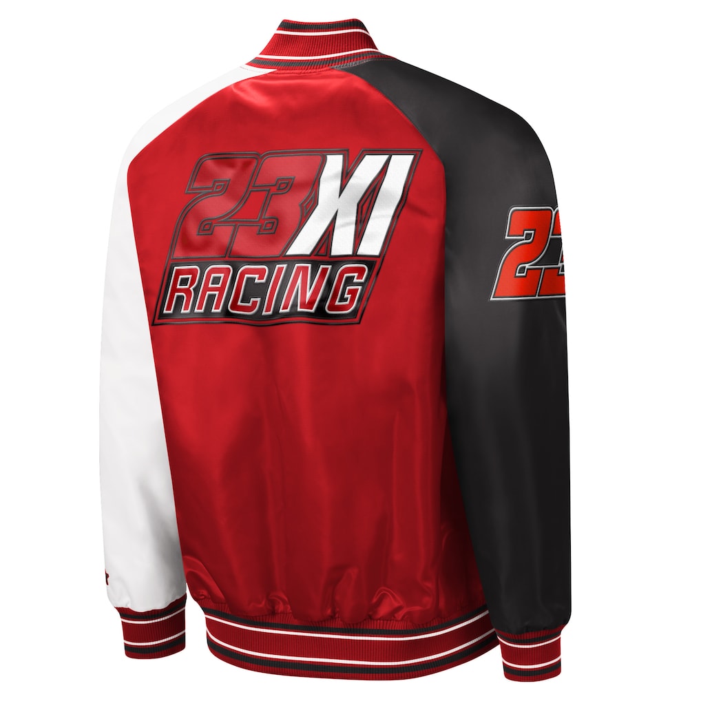 TOP SELLING - NEW CUSTOMIZED NASCAR01 23X 23XI RACING SATIN VARSITY & BASEBALL JACKET 01