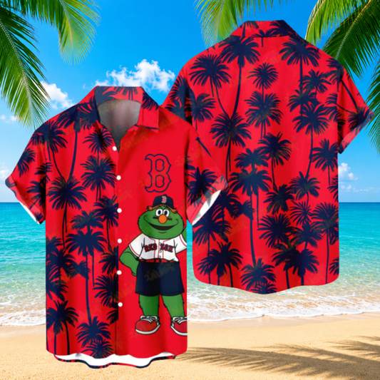 [FLASH SALE] NEW CUSTOMIZED MLB03 BRS BOSTON RED SOX UNISEX HAWAIIAN SHIRT