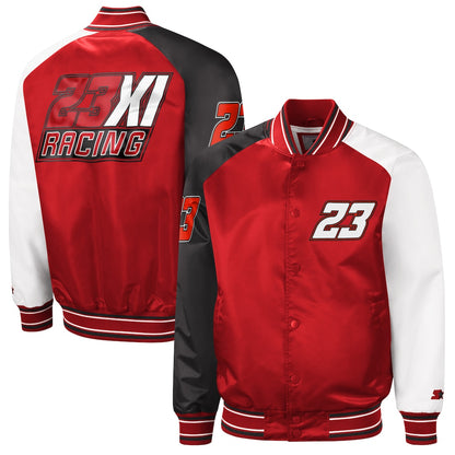TOP SELLING - NEW CUSTOMIZED NASCAR01 23X 23XI RACING SATIN VARSITY & BASEBALL JACKET 01