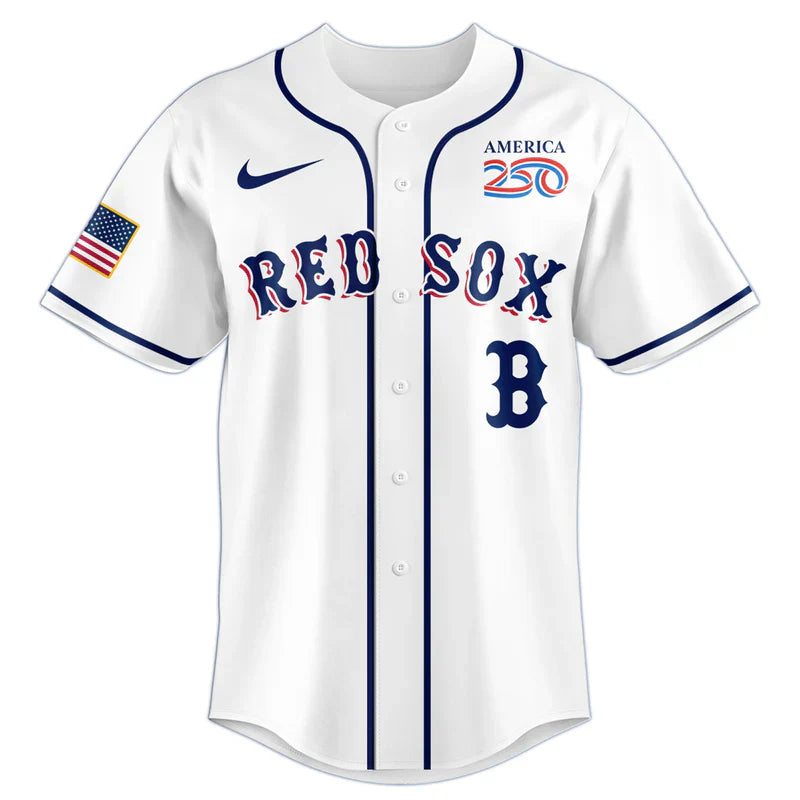 [FLASH SALE] NEW CUSTOMIZED MLB03 BRS BOSTON RED SOX BASEBALL JERSEY