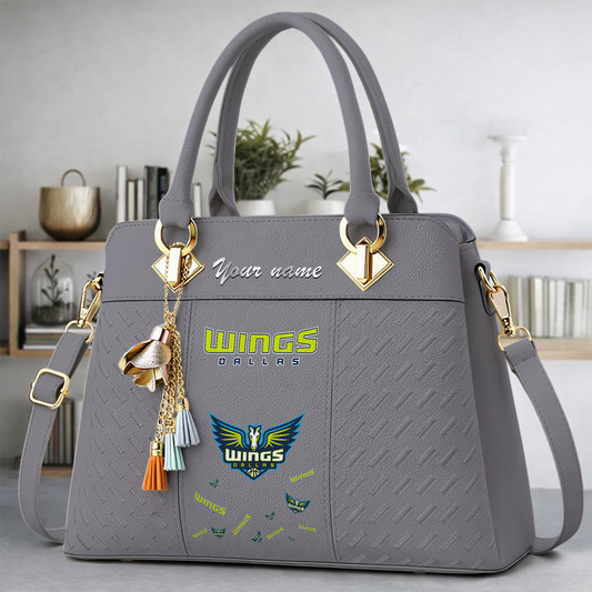 [FAN FAVORITE] NEW CUSTOMIZED WNBA04 DLW DALLAS WINGS MULTICOLOR HANDBAG