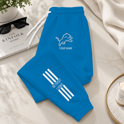 [SPECIAL OFFER] NEW CUSTOMIZED NFL04 DTL DETROIT LIONS SWEATPANTS