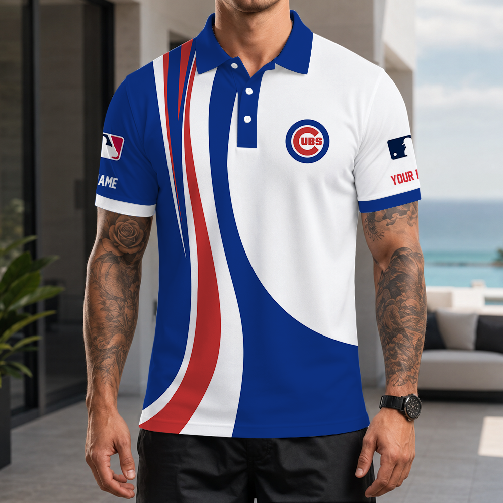 [FLASH SALE] NEW CUSTOMIZED MLB04 CCS CHICAGO CUBS POLO SHIRT
