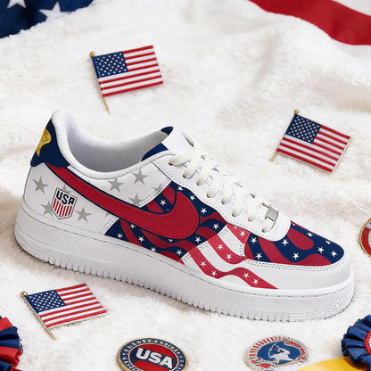 [HOT DEAL] NEW CUSTOMIZED PATRIOTIC AMERICAN FLAG AIR FORCE 1 SHOES