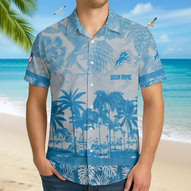 [SPECIAL OFFER] NEW CUSTOMIZED NFL04 DTL DETROIT LIONS UNISEX HAWAIIAN SHIRT