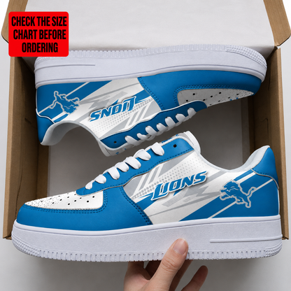 [SPECIAL OFFER] NEW CUSTOMIZED NFL04 DTL DETROIT LIONS AF1 SNEAKERS