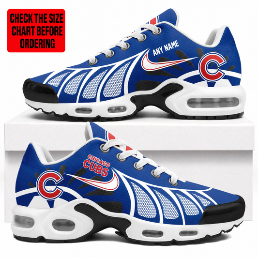 [FLASH SALE] NEW CUSTOMIZED MLB04 CCS CHICAGO CUBS AIR MAX PLUS SNEAKERS