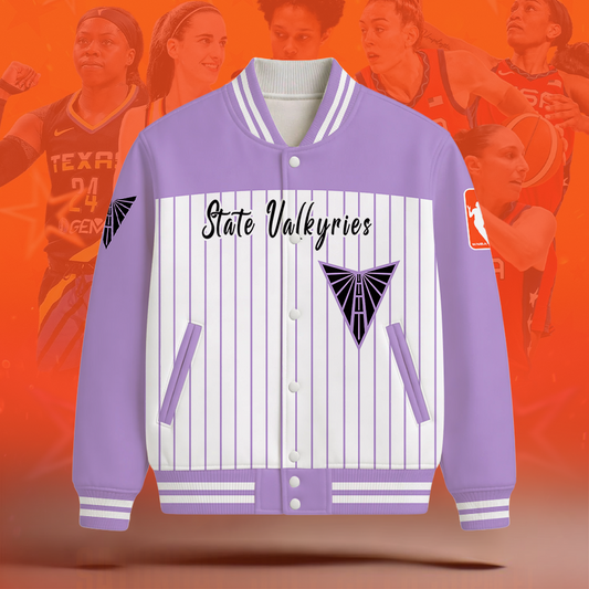 [FAN FAVORITE] NEW CUSTOMIZED WNBA05 GSV GOLDEN STATE VALKYRIES BASEBALL JACKET