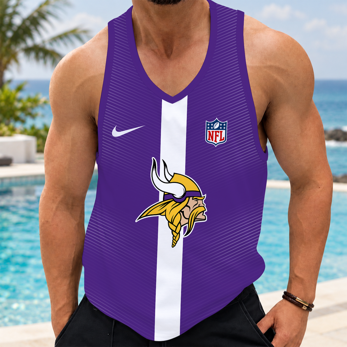 [SPECIAL OFFER] NEW CUSTOMIZED NFL05 MVK MINNESOTA VIKINGS UNISEX TANK TOP