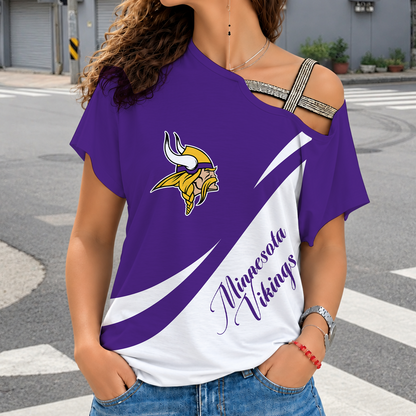 [SPECIAL OFFER] NEW CUSTOMIZED NFL05 MVK MINNESOTA VIKINGS SHOULDER SHIRT