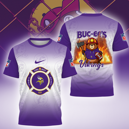 [SPECIAL OFFER] NEW CUSTOMIZED NFL05 MVK MINNESOTA VIKINGS BUC-EE'S T-SHIRT, HOODIE & ZIP HOODIE