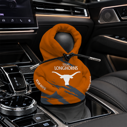[FAN FAVORITE] NEW CUSTOMIZED NCAA CWS05 TXL TEXAS LONGHORNS AUTOMOTIVE HOODIE SHIFT KNOB COVER