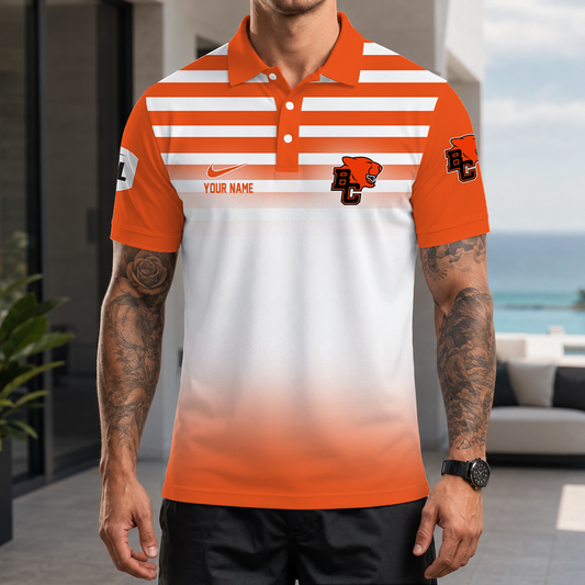 [FAN EXCLUSIVE] NEW CUSTOMIZED CFL05 BCL BC LIONS STRAPPY POLO SHIRT