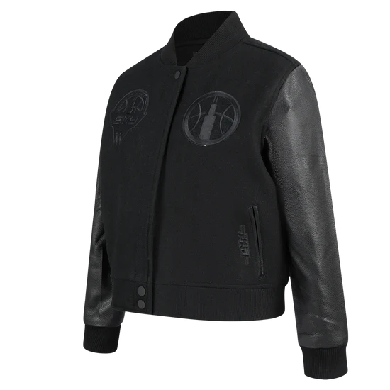 LIMITED EDITION - NEW CUSTOMIZED WNBA02 CCS CH SKY BASEBALL JACKET, SATIN VARSITY JACKET 08