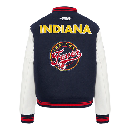 LIMITED EDITION - NEW CUSTOMIZED WNBA06 IDF  IN FEVER BASEBALL JACKET, SATIN VARSITY JACKET 09